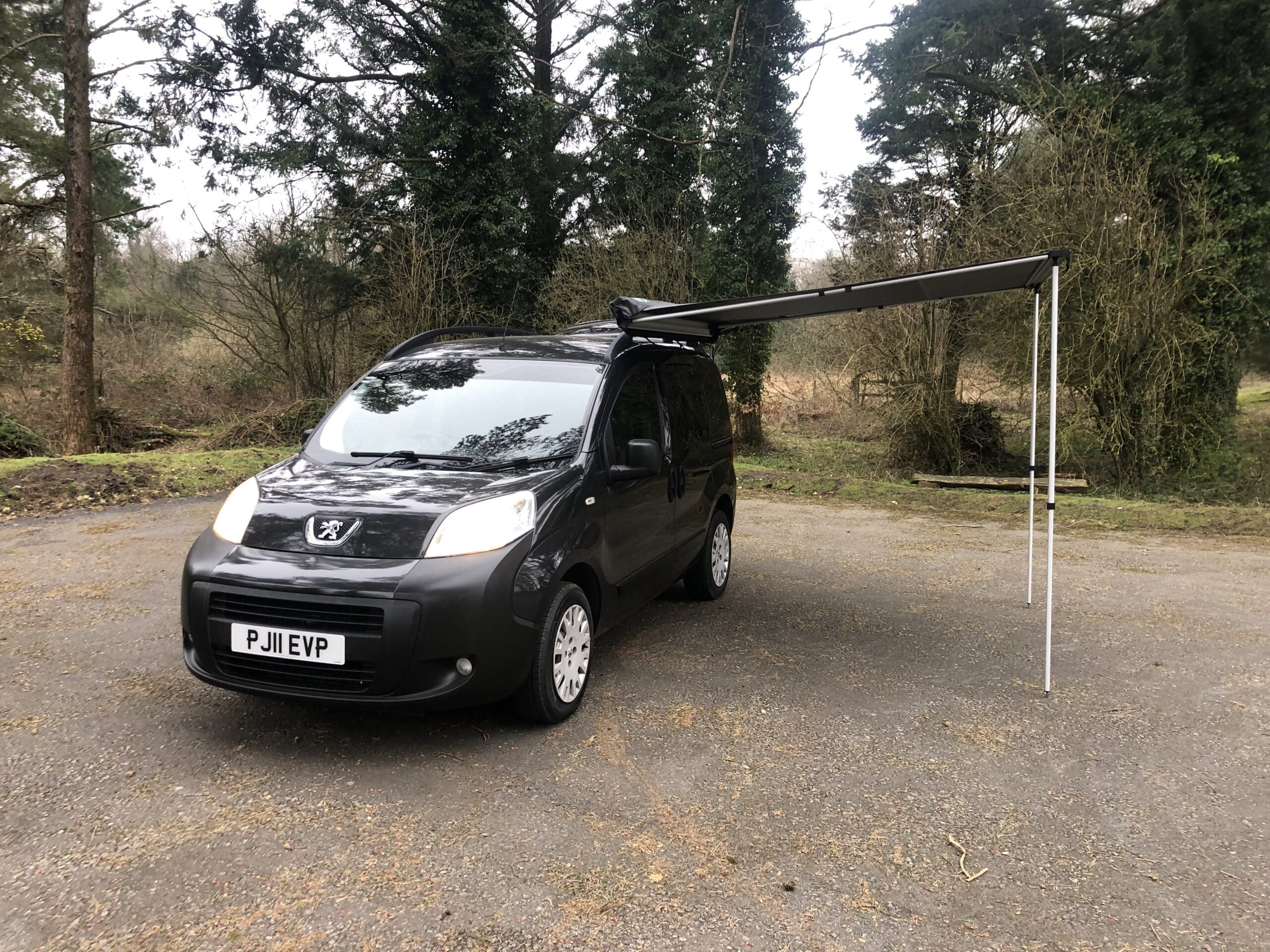 A ford transit custom camper van